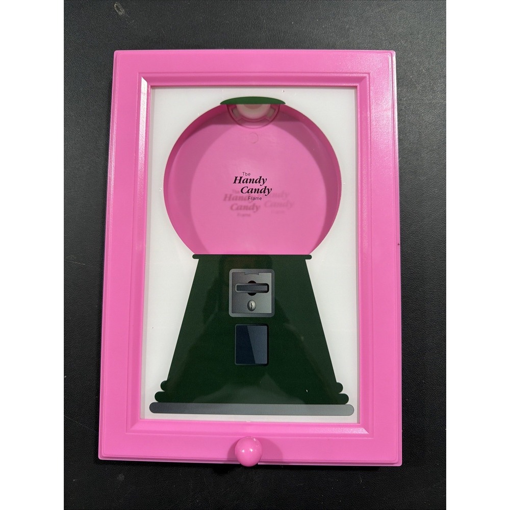 The Handy Candy Frame" 2-in-1 Candy Dispenser & Photo Picture Frame – Pink